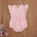 Knitted Fly Sleeve Romper