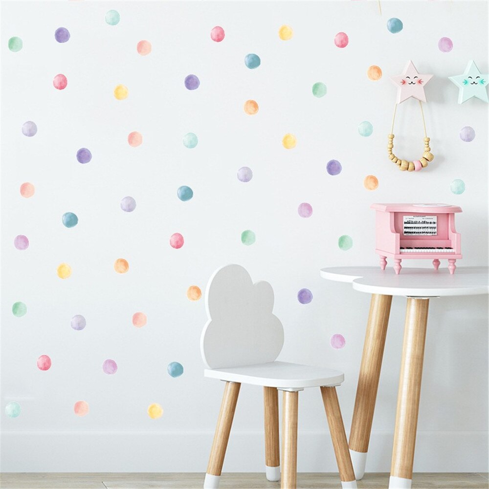 Multi-Colour Dots Wall Stickers
