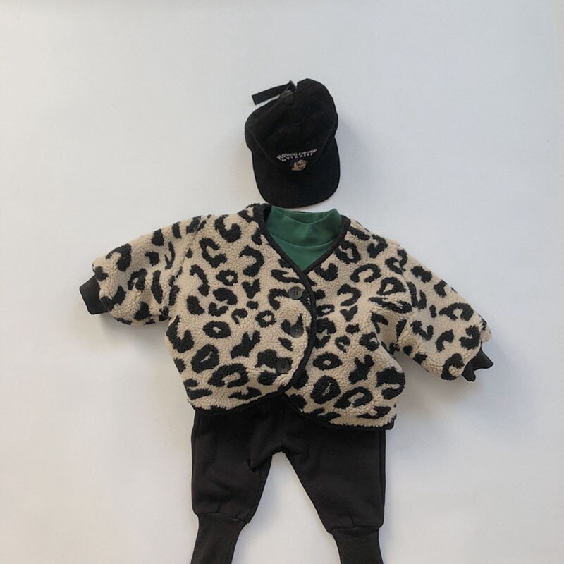 Leopard Print Fleece Jacket