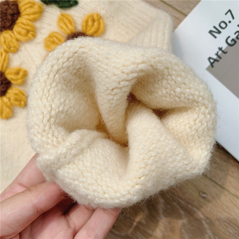 Knitted Sunflower Cardigan