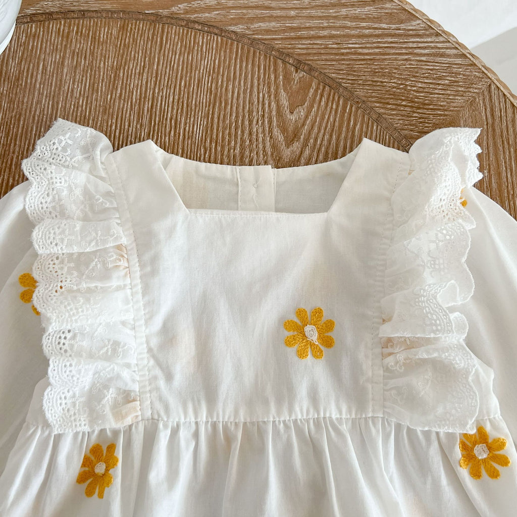 Daffodil Embroidery Romper