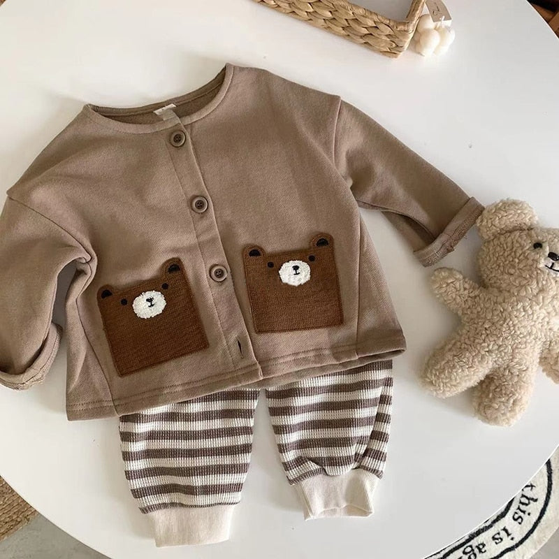 Bear Pocket Cardigan