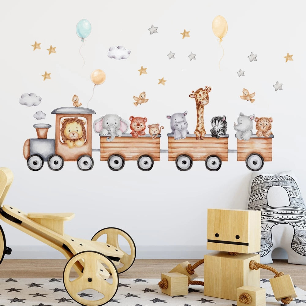 Animal Train Wall Sticker