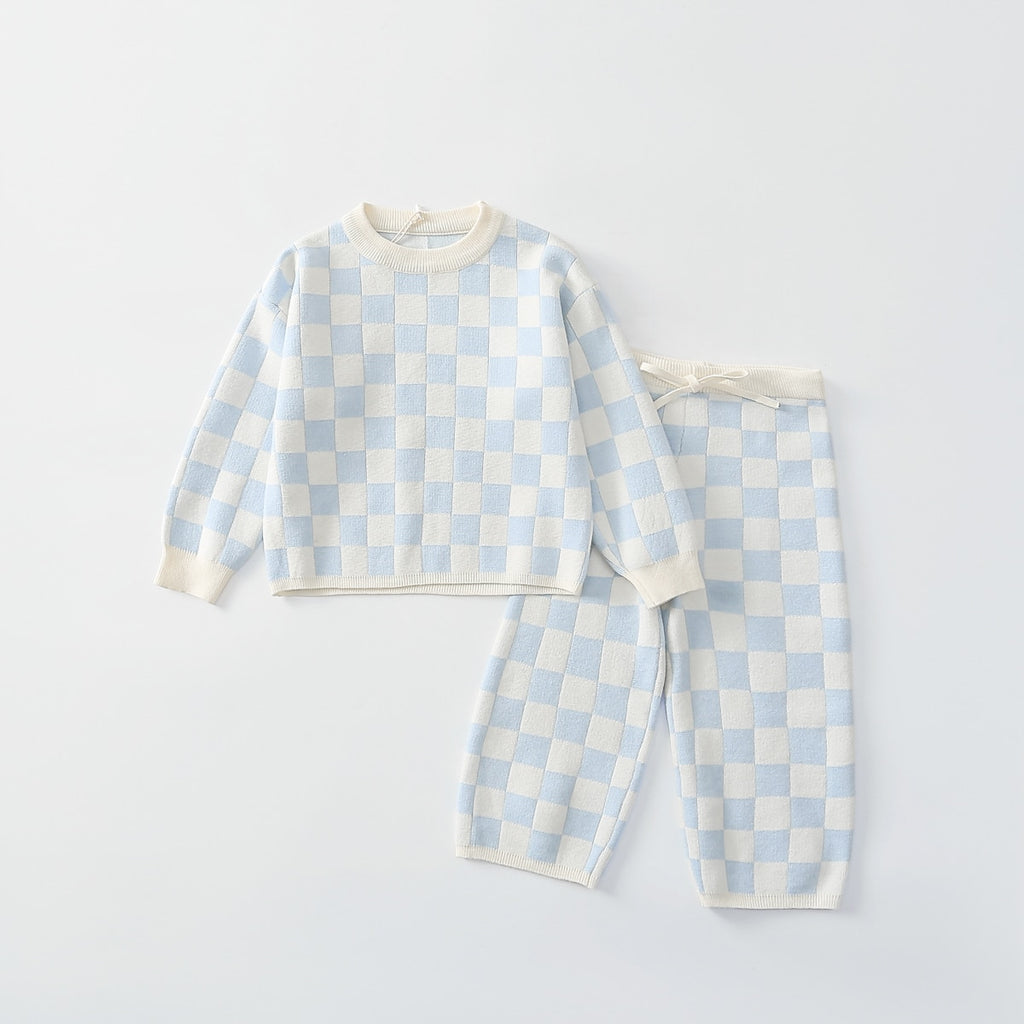 Checkerboard Knitted Co-ord Set