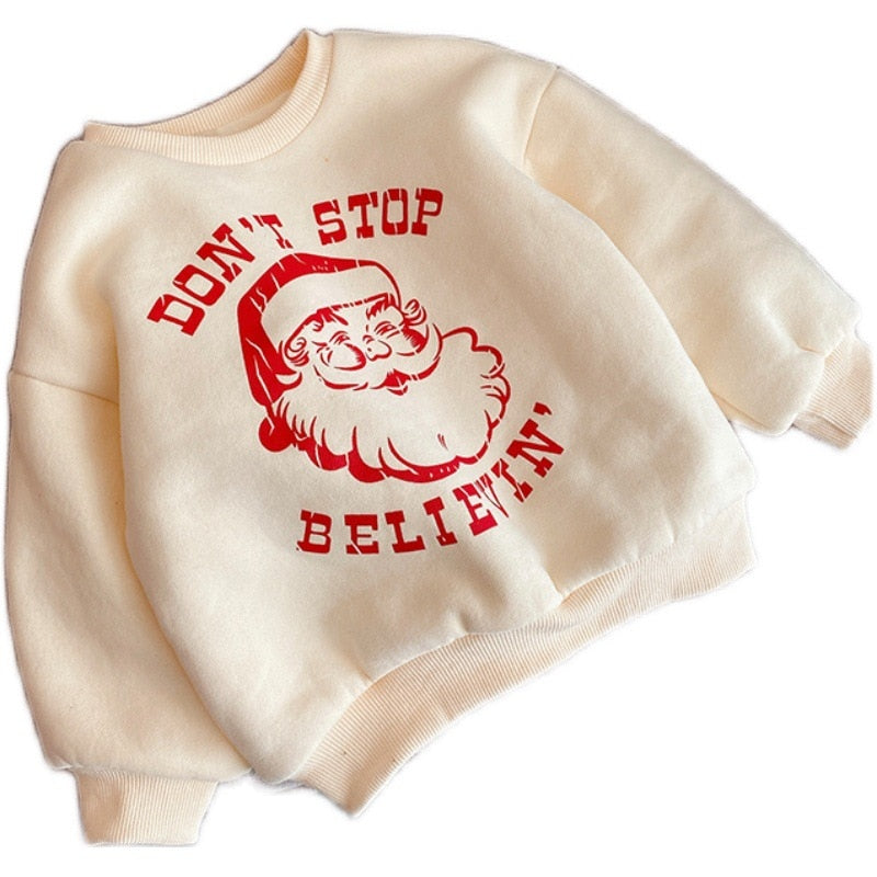 Don't Stop Believin' Santa Sweatshirt