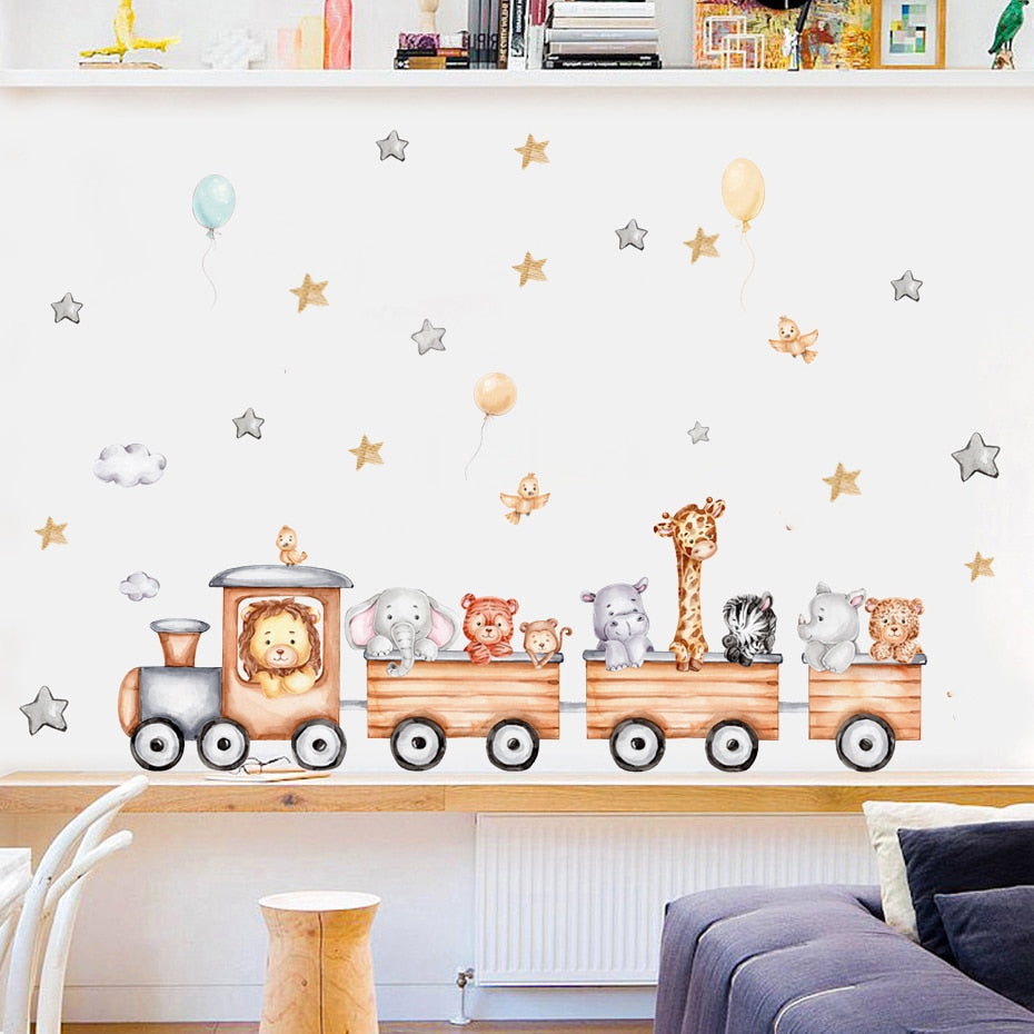 Animal Train Wall Sticker