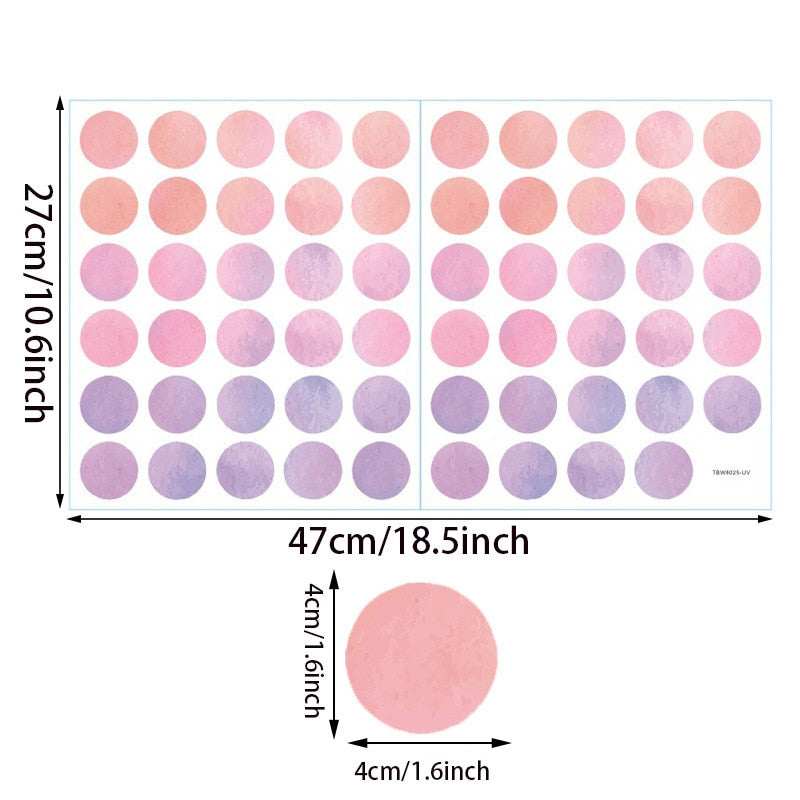 Multi-Colour Dots Wall Stickers