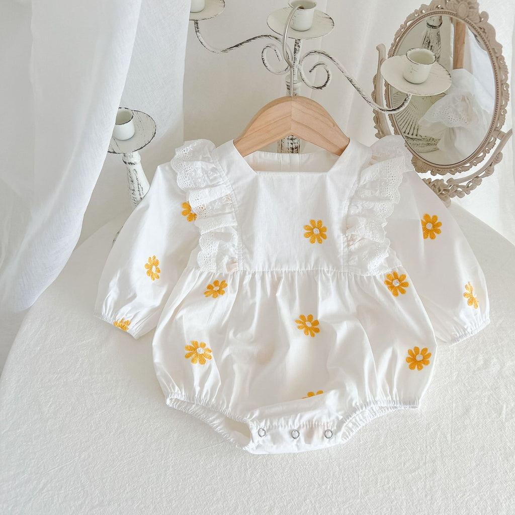 Daffodil Embroidery Romper