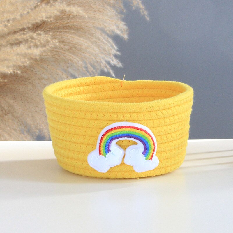 Animal Cotton Rope Woven Storage Baskets