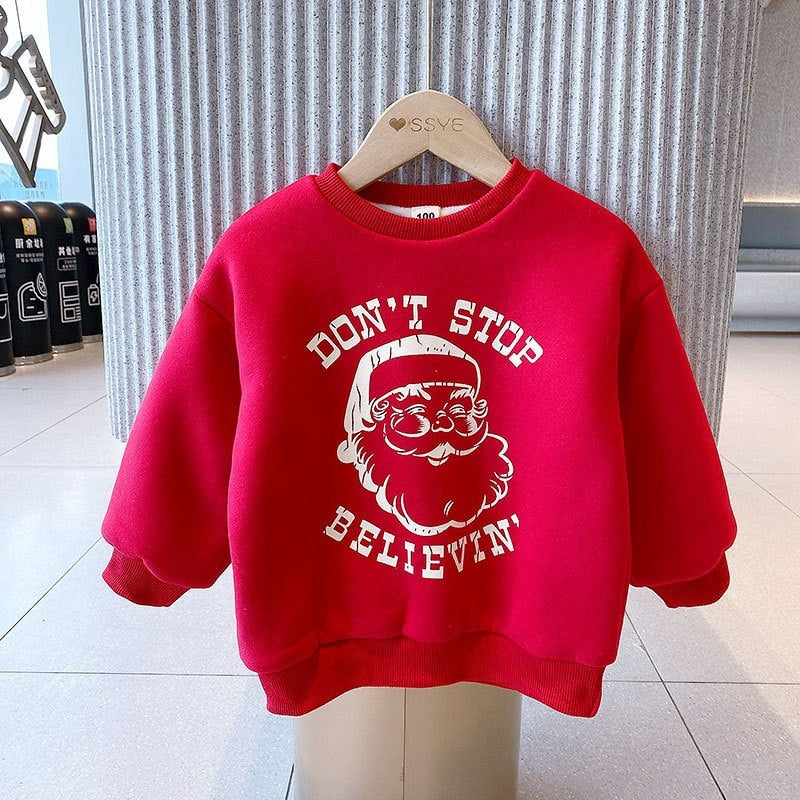 Don't Stop Believin' Santa Sweatshirt