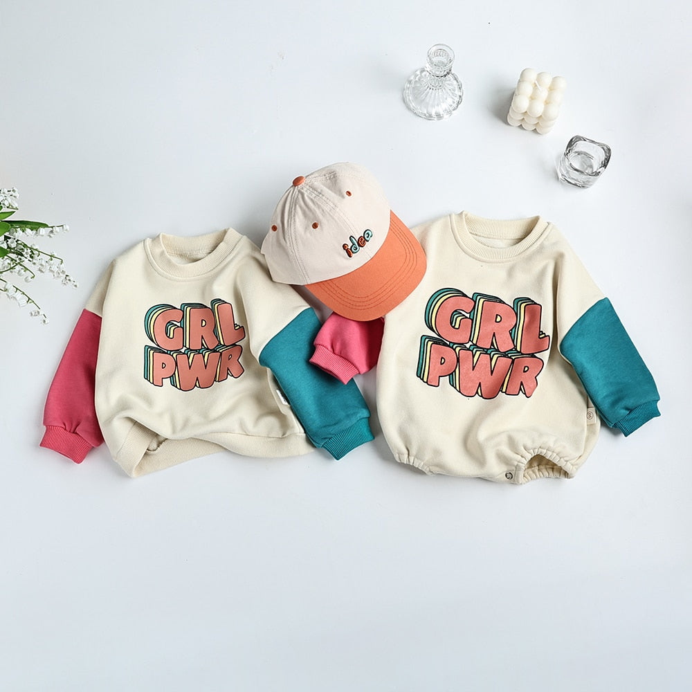 GRL PWR Romper / Sweatshirt