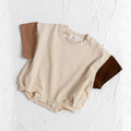 Two Tone Patchwork Romper