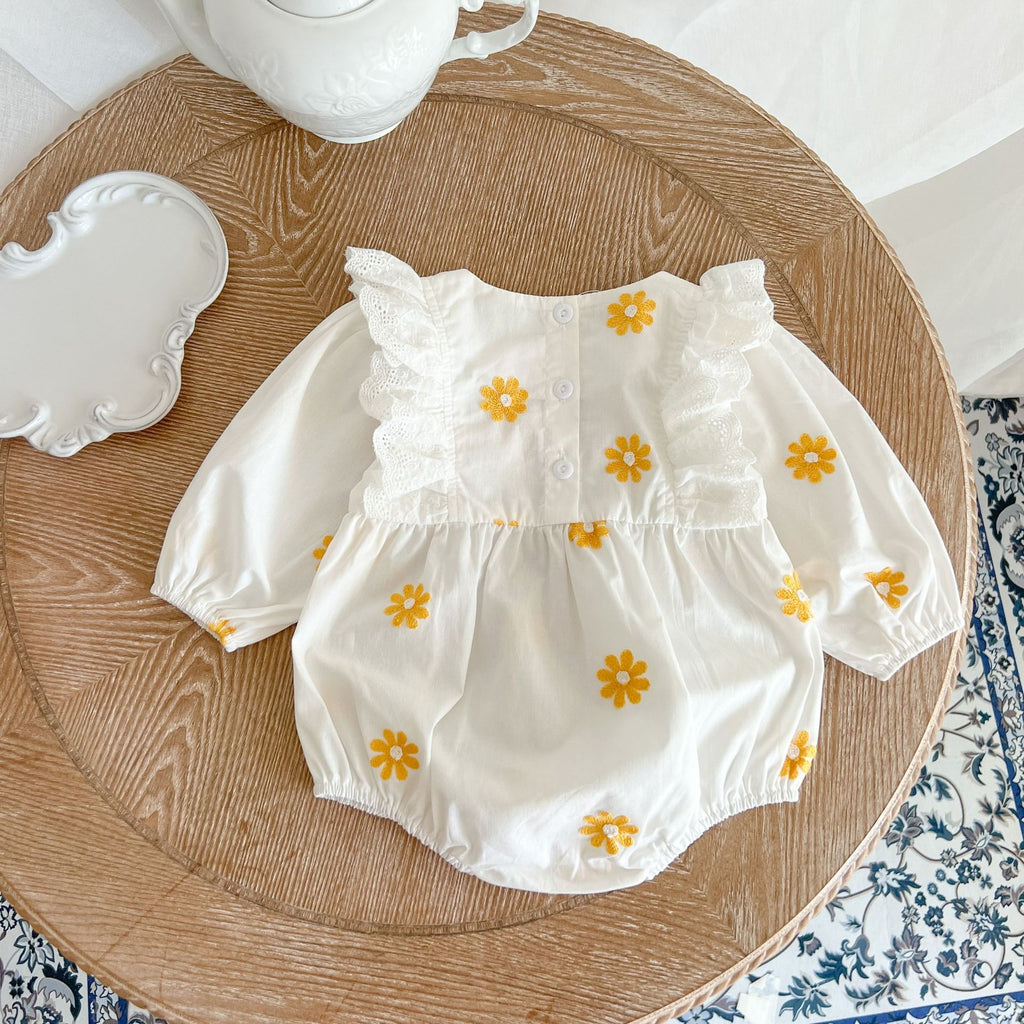 Daffodil Embroidery Romper