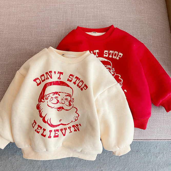 Don't Stop Believin' Santa Sweatshirt