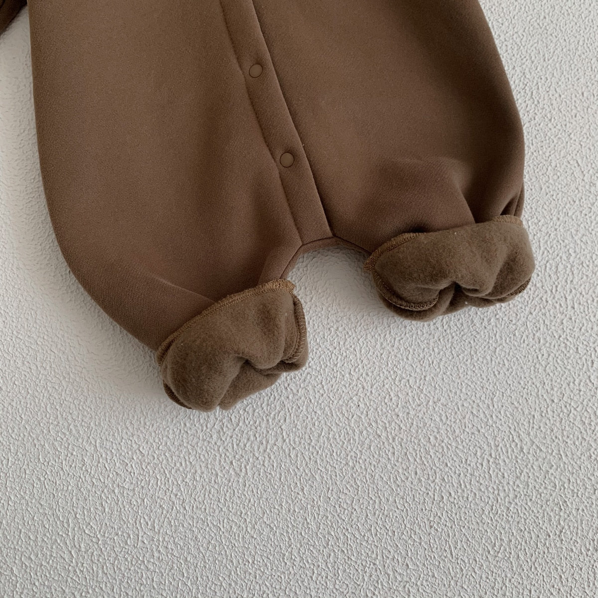 Fuzzy Bear Fleece Jumpsuit