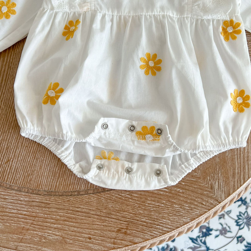 Daffodil Embroidery Romper