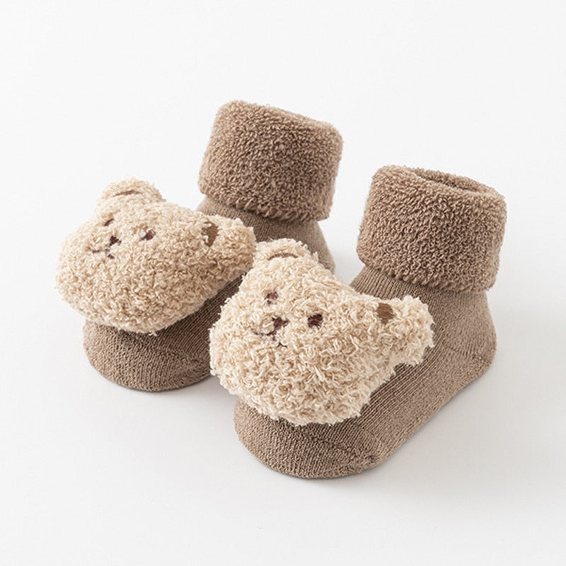 Fuzzy Bear Socks