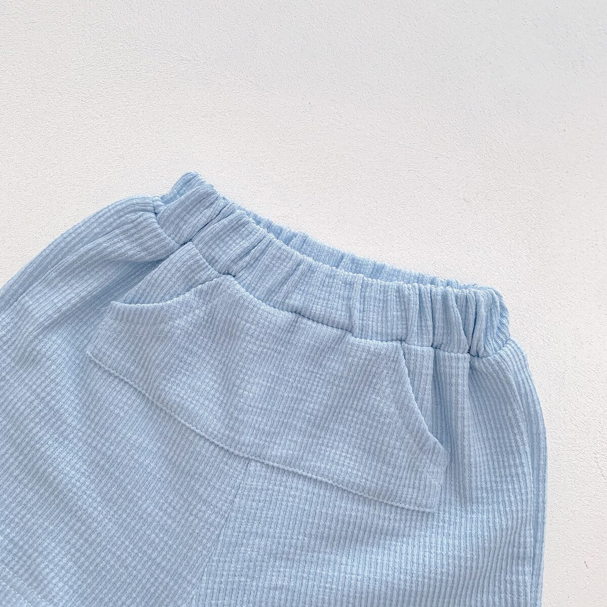 Ribbed Fuzzy Bear Shorts & Top Set