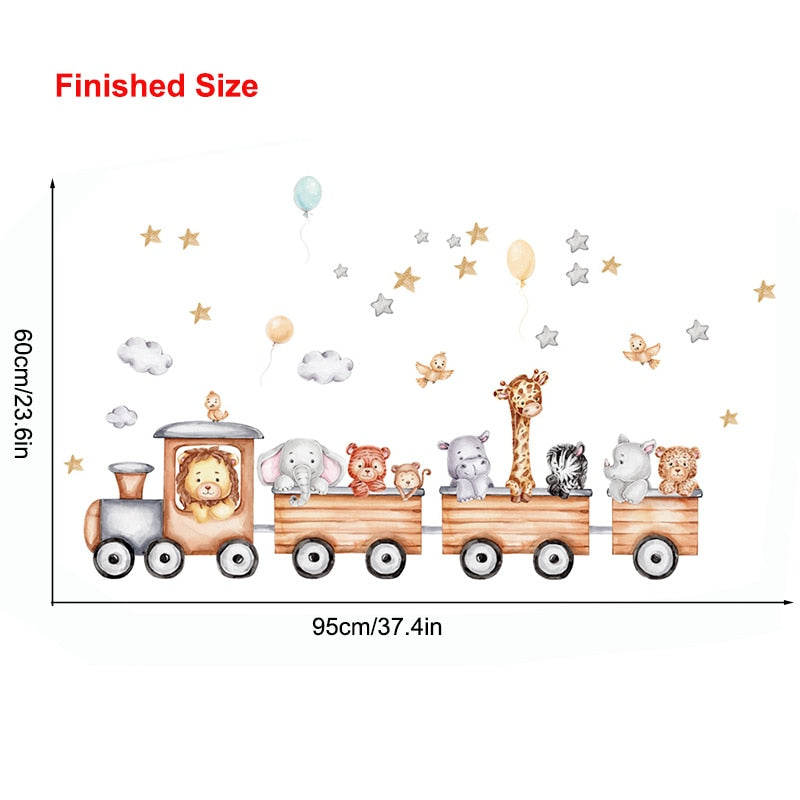 Animal Train Wall Sticker