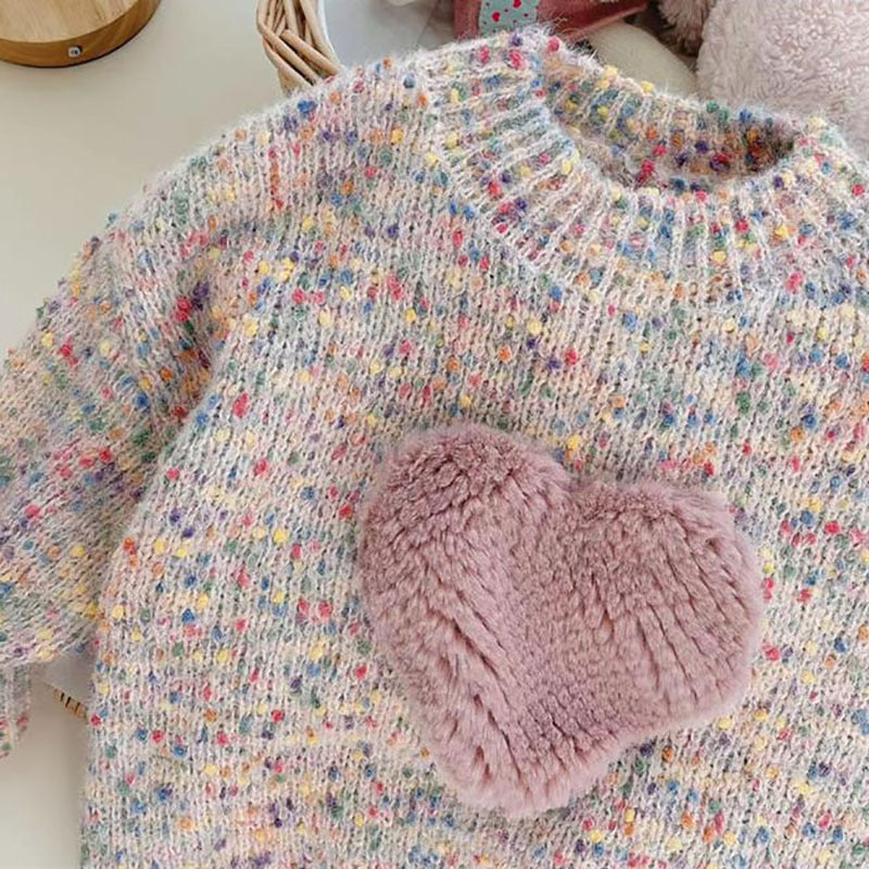 Knitted Love Heart Jumper