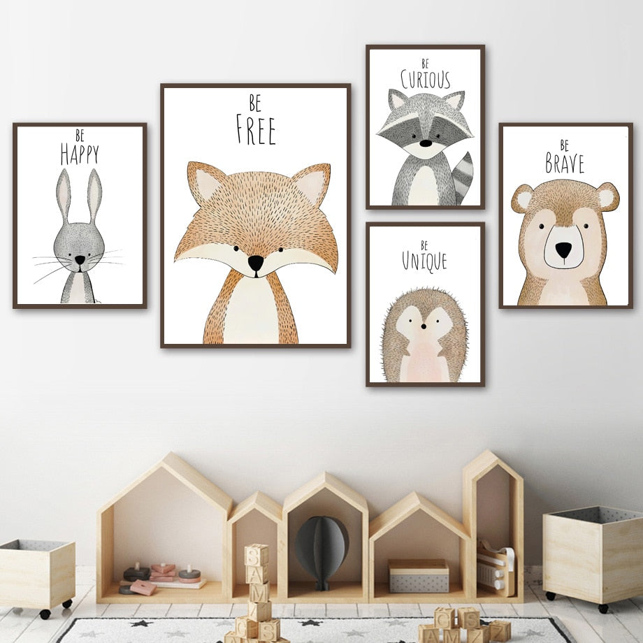 Woodland Creatures Quote Canvas