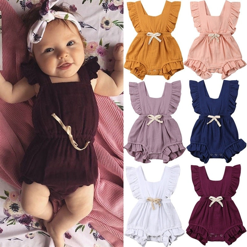 Ruffle Bow Romper