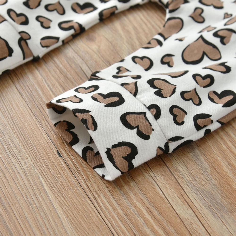 Leopard Hearts Print Romper & Headwrap