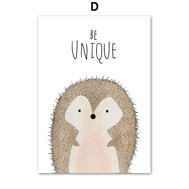 Woodland Creatures Quote Canvas
