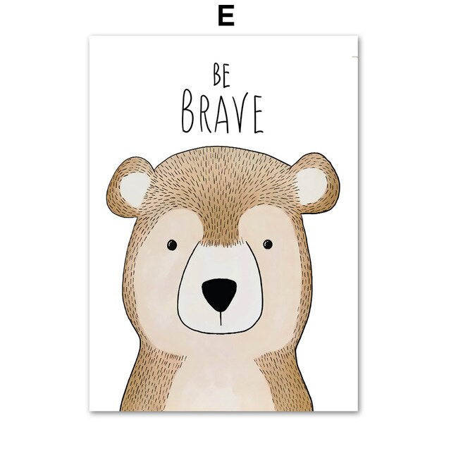 Woodland Creatures Quote Canvas