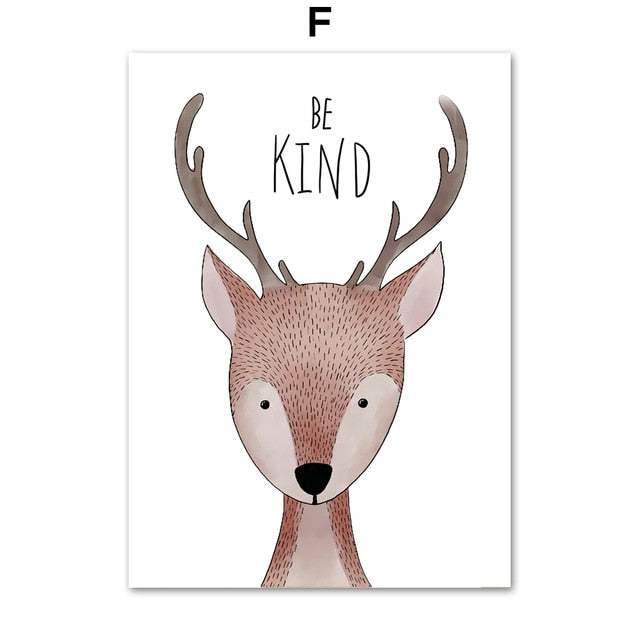 Woodland Creatures Quote Canvas