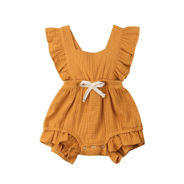 Ruffle Bow Romper