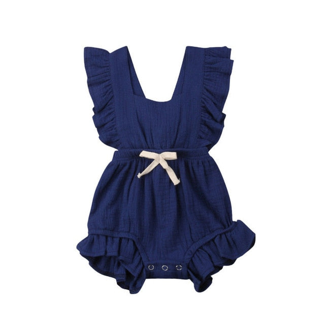 Ruffle Bow Romper