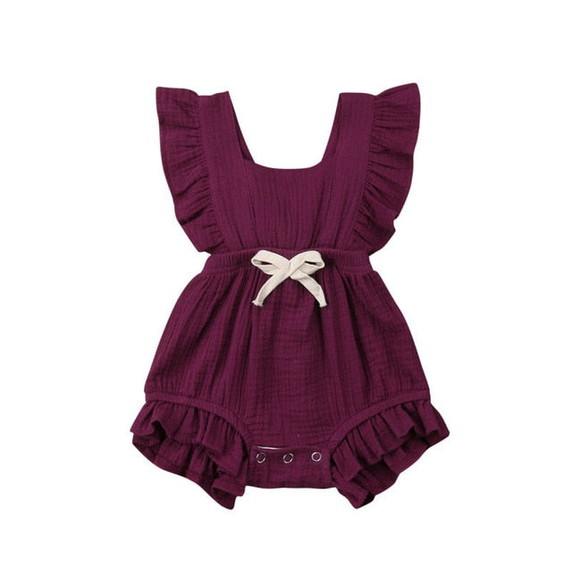 Ruffle Bow Romper