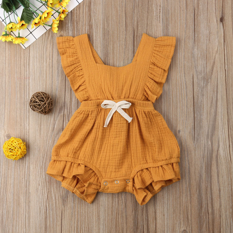 Ruffle Bow Romper