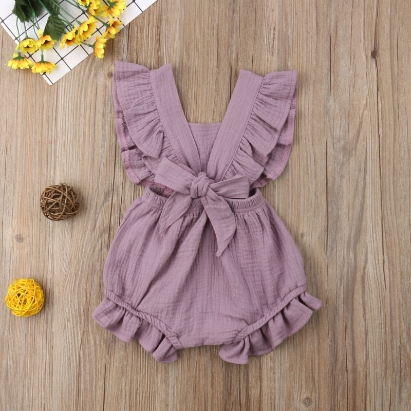 Ruffle Bow Romper