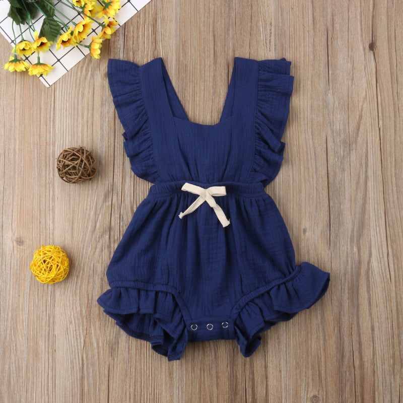 Ruffle Bow Romper