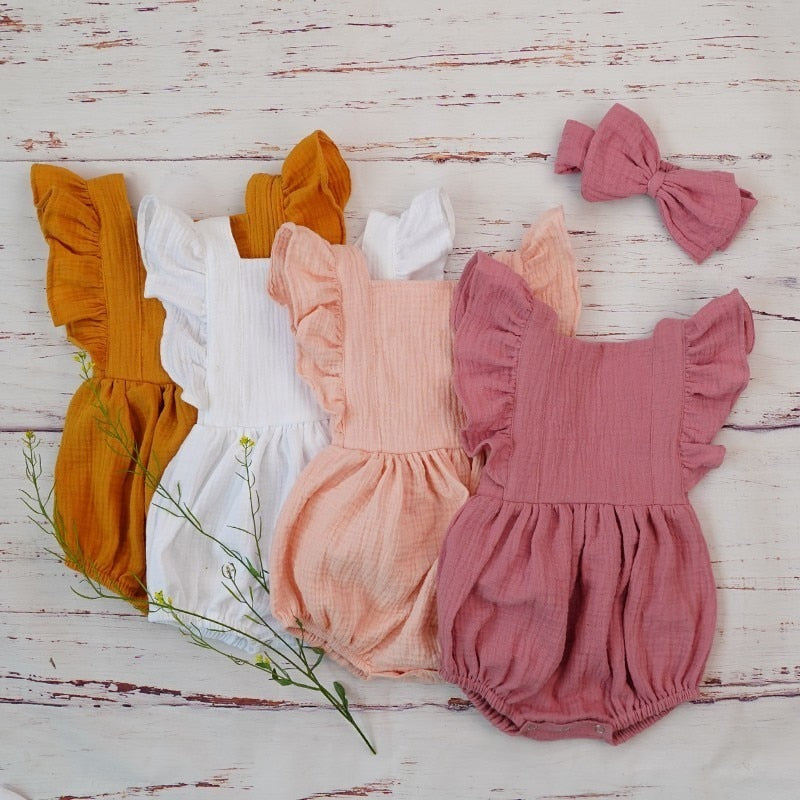 Ruffled Playsuit & Headband