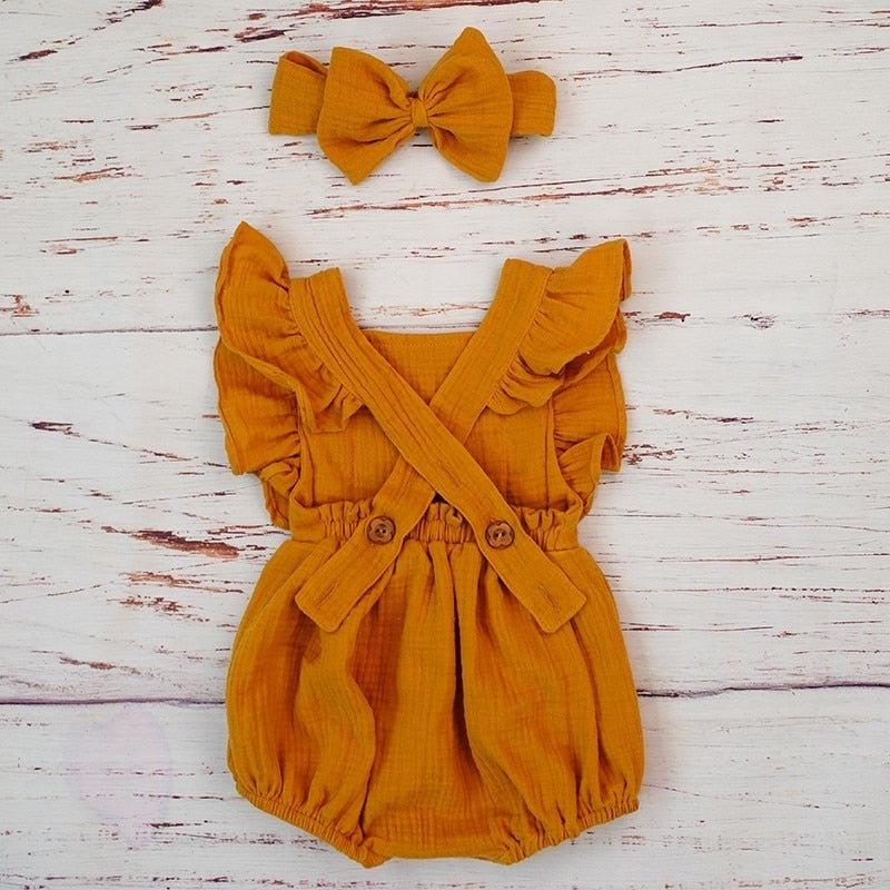 Ruffled Playsuit & Headband