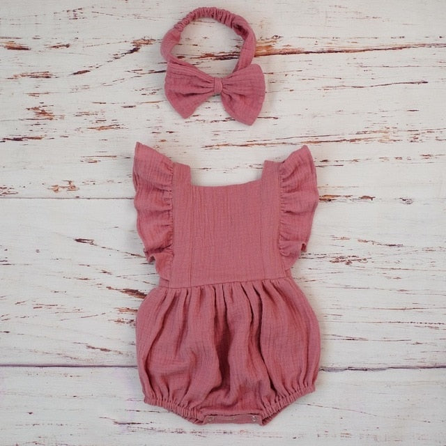 Ruffled Playsuit & Headband