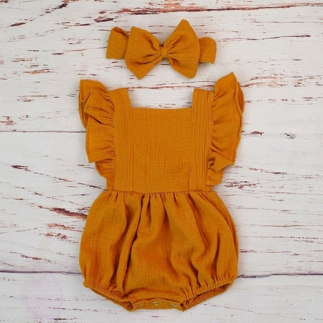 Ruffled Playsuit & Headband