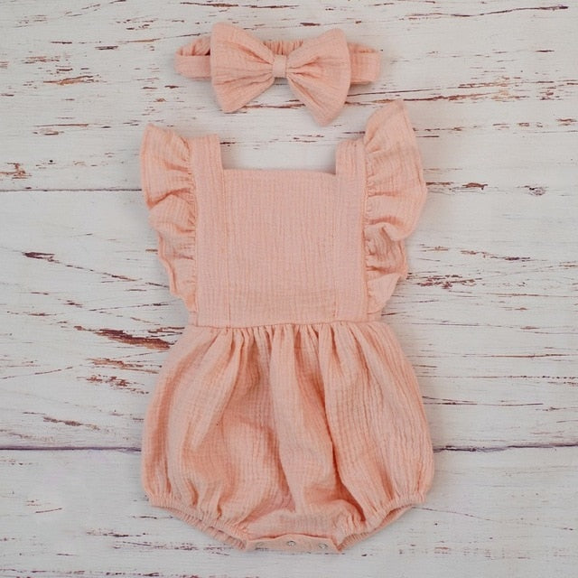 Ruffled Playsuit & Headband