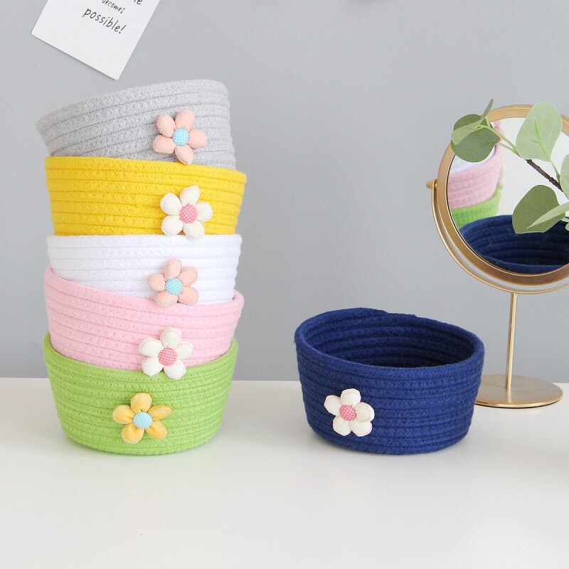 Daisy Cotton Rope Storage Basket