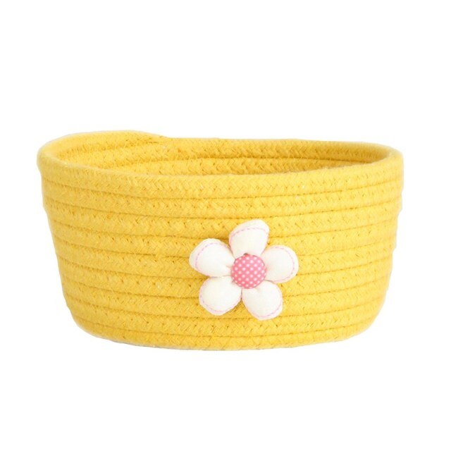 Daisy Cotton Rope Storage Basket