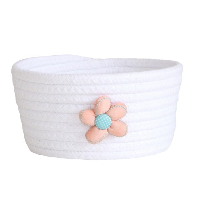 Daisy Cotton Rope Storage Basket