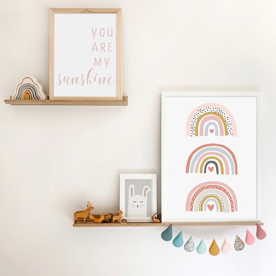 You are my Sunshine / Rainbow Canvas