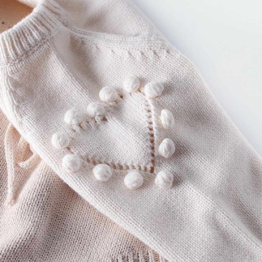 Knitted Love Heart Romper