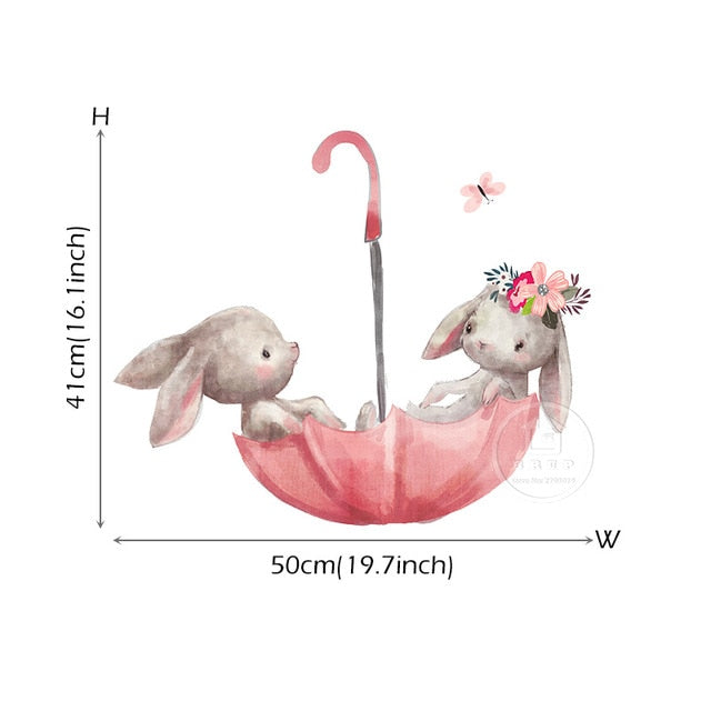 Cute Bunny Wall Stickers