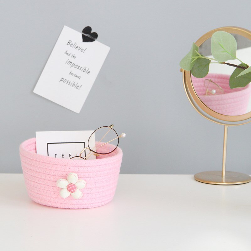 Daisy Cotton Rope Storage Basket