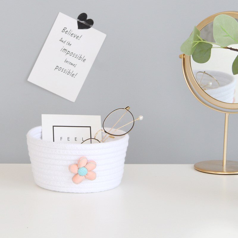 Daisy Cotton Rope Storage Basket