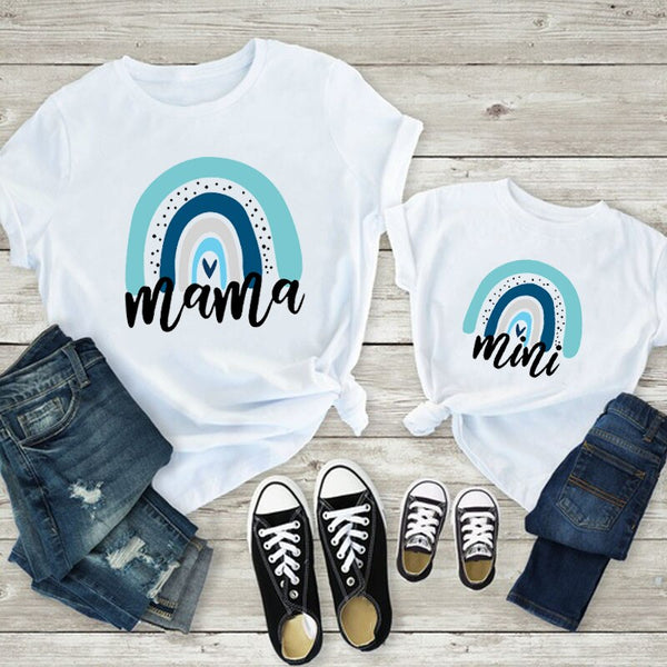 Mama And Mini Shirt , Rainbow Leopard shirt, Matching deals PERSONALIZATION Family Shirt, Mama Shirt, Mini Shirt, Mommy And Me Shirt, Family shirt